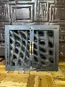 Pantalla pequeña para chimenea color negro