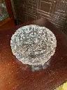 (Vendido) Cenicero en cristal repujado con rombos 