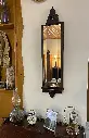 Espejo de pared biselado en madera 