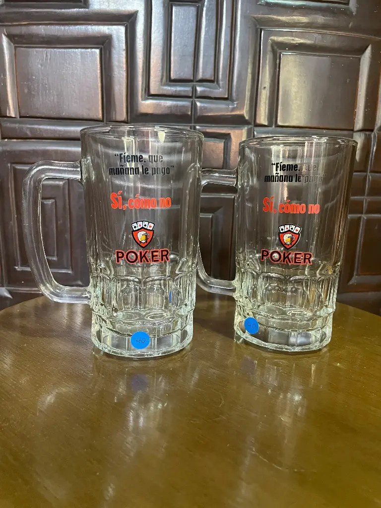 Jarra o vaso cerveza Poker