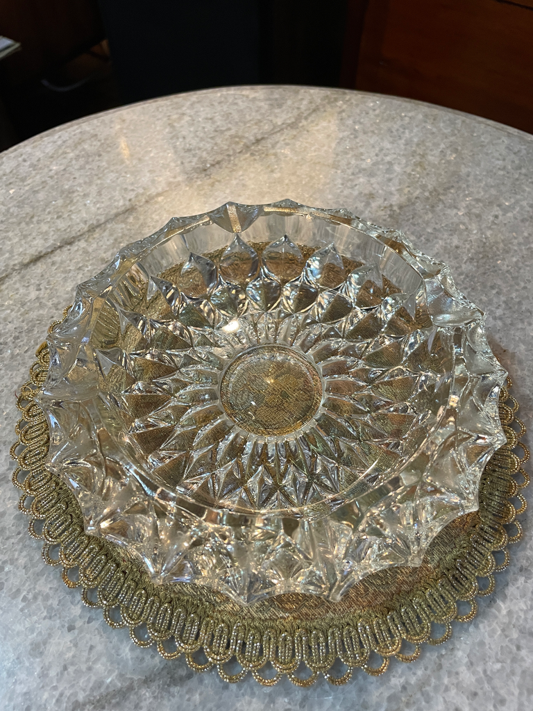 Cenicero de cristal rombos pequeños