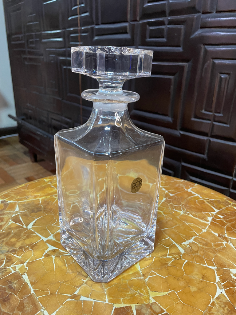 Licorera o whiskera italiana de cristal CRC