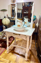 Mueble recibidor o tocador pequeño color blanco