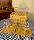 Juego de canasta o cesta de picnic para dos