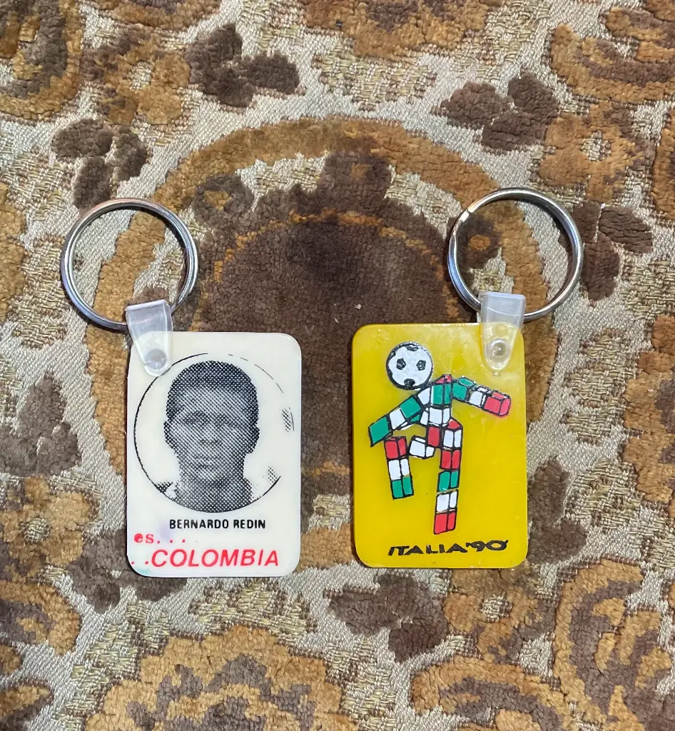 Llaveros mundial de fútbol Italia 90
