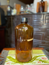 Botella ambar grande con tapa E. Merck