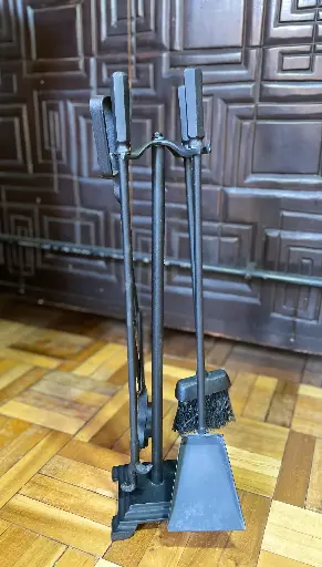 [TES-A-00000000389] Juego de accesorios para chimenea color negro