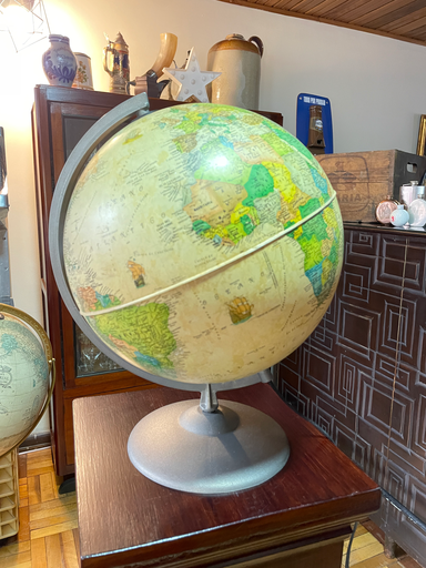 [TES-A-00000000377] Globo terráqueo retroiluminado grande