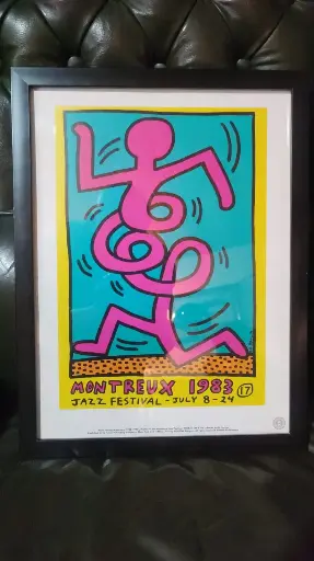 [TES-A-00000000381] Afiche festival de Jazz 1983 Keith Haring 