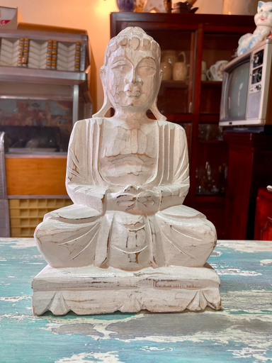 [TES-A-00000000473] Talla en madera figura buda