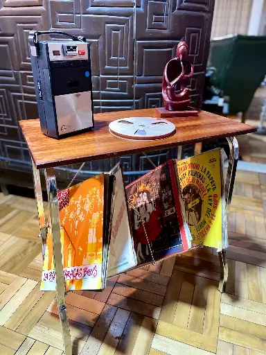Mueble o mesa para discos de vinilo