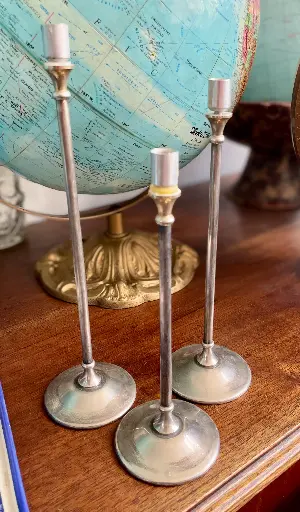 Juego de 3 candelabros