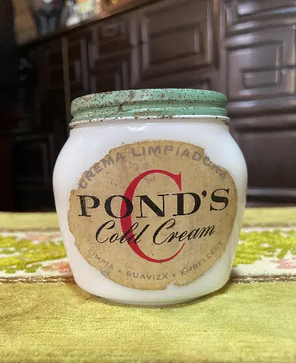 Frasco Crema C Pond's años 60's