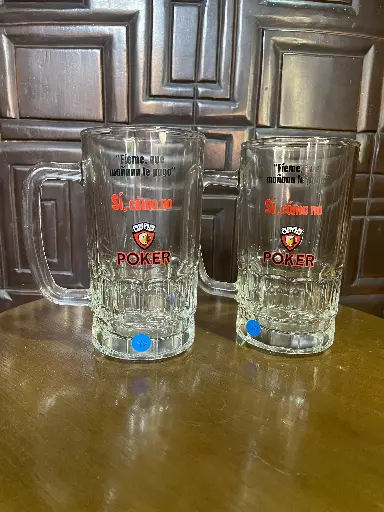Jarra o vaso cerveza Poker
